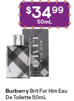 Discount Drug Stores Burberry Brit For Him Eau De Toilette offer