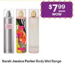 Discount Drug Stores Sarah Jessica Parker Body Mist Range offer