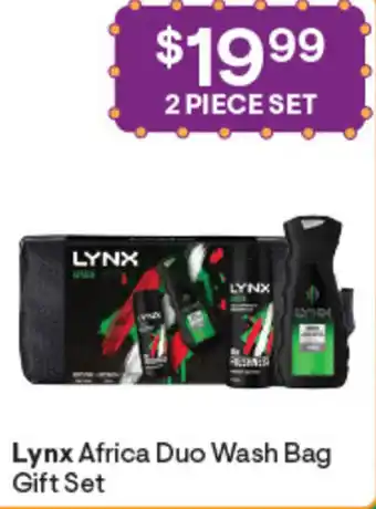 Discount Drug Stores Lynx Africa Duo Wash Bag Gift Set offer