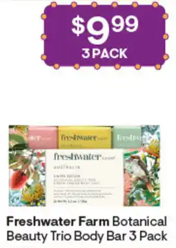 Discount Drug Stores Freshwater Farm Botanical Beauty Trio Body Bar offer
