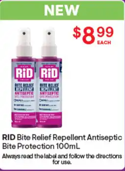 Discount Drug Stores Rid bite relief repellent antiseptic bite protection offer