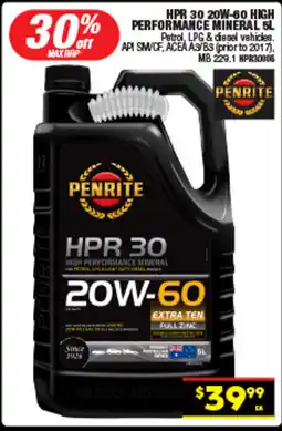 Autopro Hpr 30 20w-60 high performance mineral offer