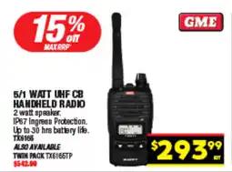 Autopro 5/1 watt uhf cb handheld radio offer