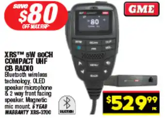Autopro Xrs 5w 80ch compact uhf cb radio offer