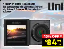 Autopro 1080p 2" front dashcam offer