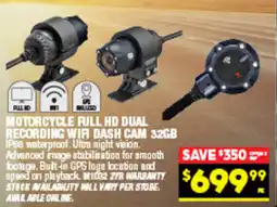 Autopro Motorcycle full hd dual recording wir dash cam 32gb offer