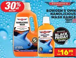 Autopro Bowden's own nanolicious naked wash range offer