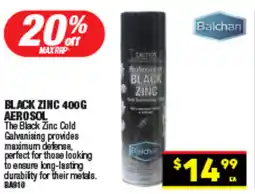 Autopro Black zinc aerosol offer