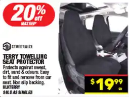 Autopro Terry towelling seat protector offer