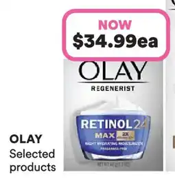 Priceline Olay Regenerist Retinol24 Max Anti Aging Night Moisturiser offer