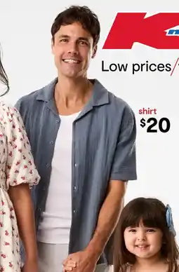Kmart Short Sleeve Double Cloth Shirt offer
