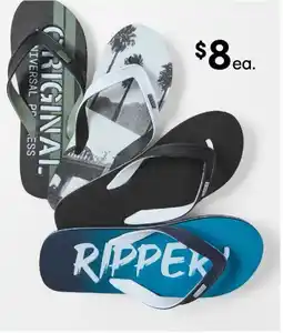 Kmart Double plug thongs offer