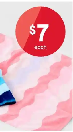Kmart Australian Cotton Beach Towel - Wave offer