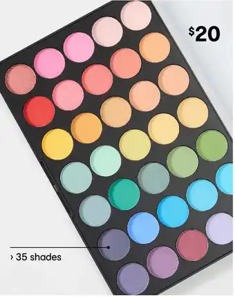 Kmart OXX Cosmetics 35 Shades Eyeshadow Palette offer