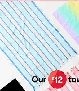 Kmart Turkish cotton beach towel offer