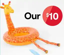 Kmart Inflatable Giraffe Swim Ring offer
