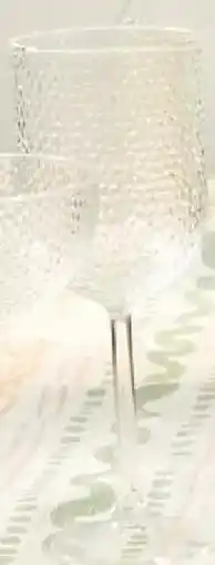 Kmart Acrylic Hammered Wine Glasses offer