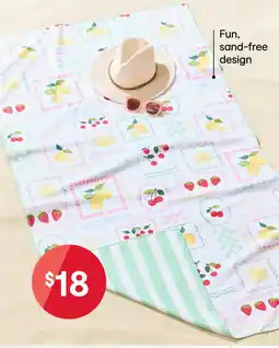 Kmart Sand Free Beach Towel - Positano offer