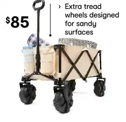 Kmart Collapsible beach trolley offer
