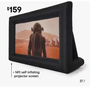 Kmart Inflatable projector screen offer