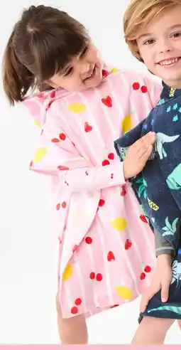 Kmart Kids Hooded Cotton Beach Towel Fruits offer