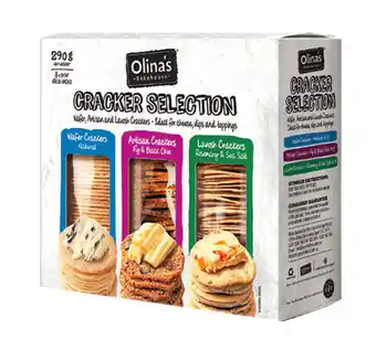 Olina’s bakehouse cracker selection 290g