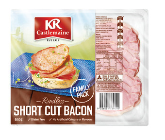 Drakes Kr castlemaine short cut rindless bacon 630g offer