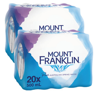 Drakes Mount franklin spring water 20x500ml offer