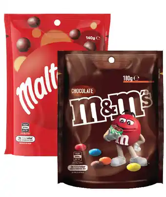 Drakes M&m’s or maltesers 120g-180g offer