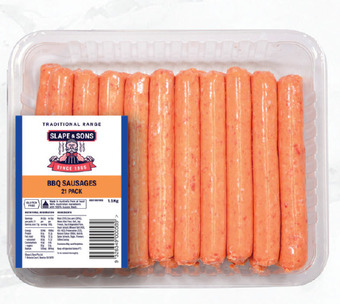 Drakes Slape & sons bbq sausages - bulk tray offer