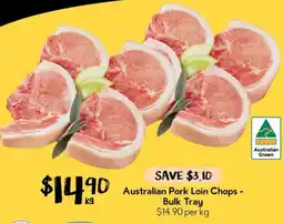 Drakes Australian Pork Loin Chops - Bulk Tray offer
