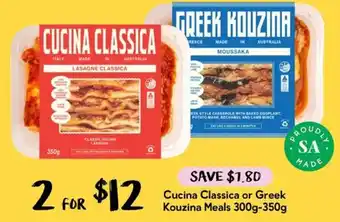 Cucina Classica or Greek Kouzina Meals