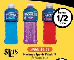 Drakes Maximus Sports Drink offer
