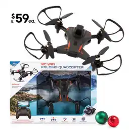 Kmart Remote control WiFi folding quadcopter offer