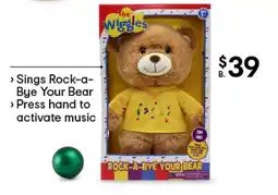 Kmart The Wiggles Rock a Bye Your Bear plush toy offer