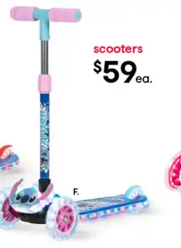 Kmart Stitch 3D light-up tri-scooter offer