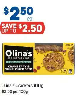 Foodland Olina's Crackers offer