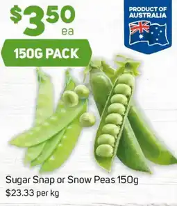 Foodland Sugar snap or snow peas offer