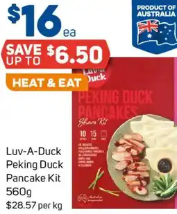 Foodland Luv-a-duck peking duck pancake kit offer
