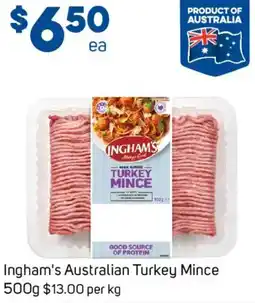 Foodland Ingham's australian turkey mince offer