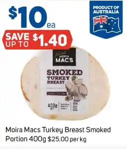 Foodland Moira macs turkey breast smoked portion offer