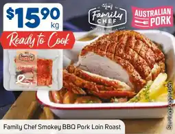 Foodland Family chef smokey bbq pork loin roast offer