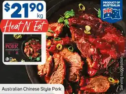 Foodland Australian chinese style pork offer
