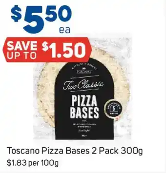 Foodland Toscano pizza bases offer