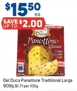 Foodland Del duca panettone traditional large offer