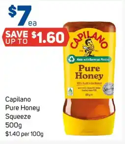 Foodland Capilano pure honey squeeze offer