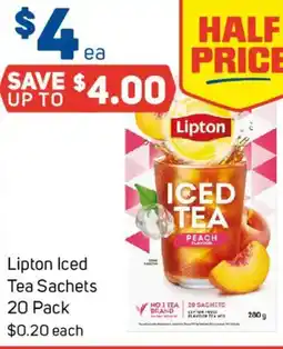 Foodland Lipton iced tea sachets offer