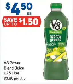Foodland V8 power blend juice offer