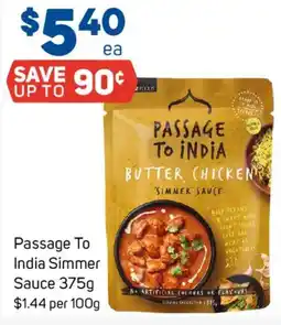 Foodland Passage to india butter chicken simmer sauce offer