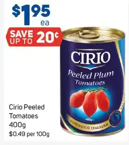 Foodland Cirio peeled tomatoes offer